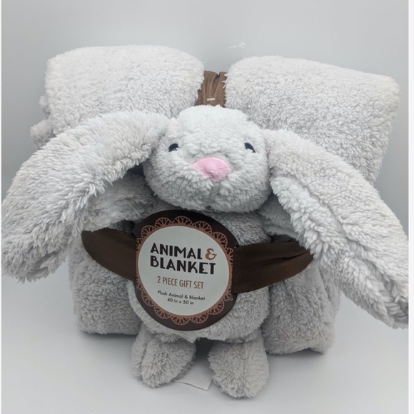 Silver One Accessories - Silver One Sherpa Plush Stuffed Animal and Throw